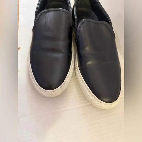Common Projects Black Leather Slip-Ons - Picture 3 of 9